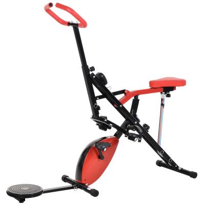 HOMCOM® Heimtrainer Fahrradtrainer Fitness-Scheibe Reiten LCD-Display Magnetwiderstand