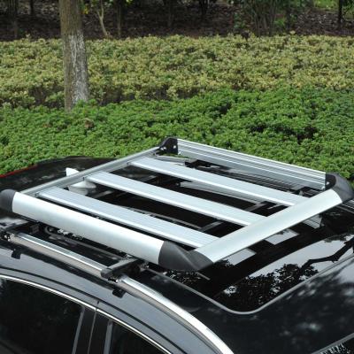 HOMCOM® Gepäckträger Dachgepäckträger Dachträger Universal 110cm Alu 75kg Silber