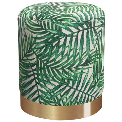 HOMCOM® Hocker Sitzhocker Fußhocker Leinen Grün