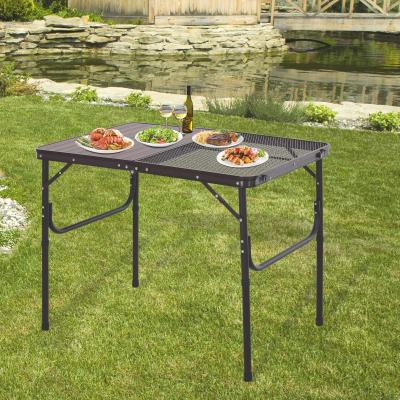 Outsunny® Campingtisch Klapptisch Picknicktisch 2-stufig höhenverstellbar Alu-Legierung