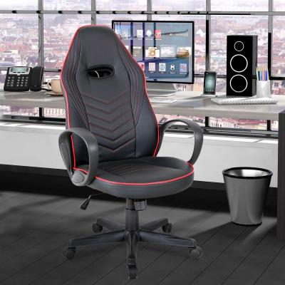 Vinsetto® Gamingstuhl Chefsessel Rot Schwarz