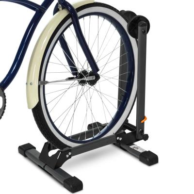 HOMCOM Fahrradhalter, Klappbarer Fahrradständer, Ausstellungsständer, Fahrrad Zubehör, Metall, Schwarz, 39 x 35 x 45,5 cm