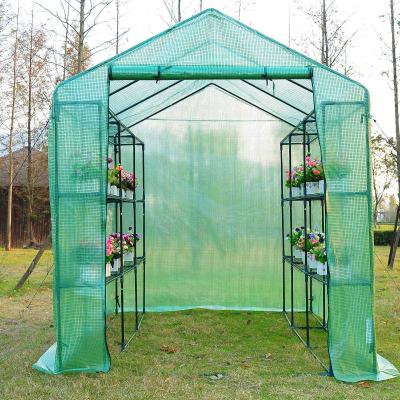 Outsunny® Folien Gewächshaus Treibhaus Tomatenhaus Pflanzenhaus Frühbeet Regalen 4 Modell
