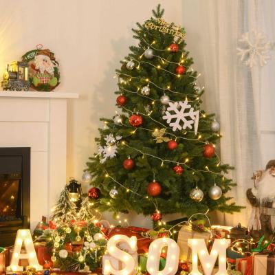 HOMCOM® Künstlicher Weihnachtsbaum 1,5 m Christbaum Tannenbaum 1211 Äste Metallfuß PVC