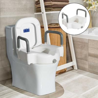 HOMCOM Toilettensitzerhöhung Sitzerhöhung mit Armlehnen