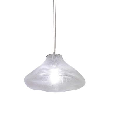 HOMCOM® Pendelleuchte Hängelampe G9 25W Glas Transparent