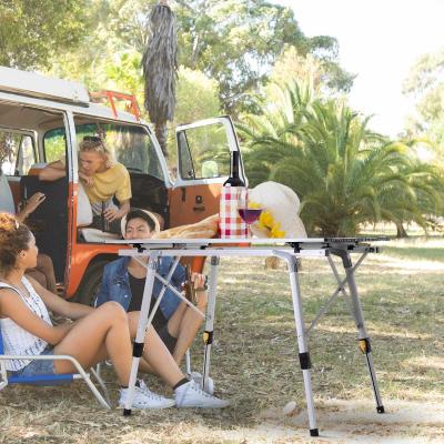 Outsunny® Klapptisch Campingtisch Falttisch Picknicktisch Höhenverstellbar Tragetasche Alu