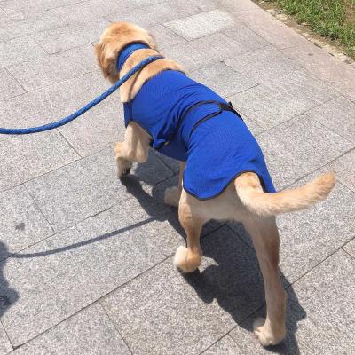 PawHut® Hunde Kühlweste Kühljacke Cooling Vest schnelle Abkühlung Polyester Blau Ø56 x 60 cm