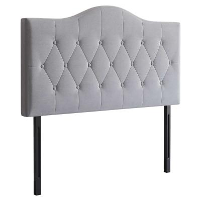 HOMCOM® Kopfteil für Bett gepolstert in grau Pappel Polyester 137x8x134 cm