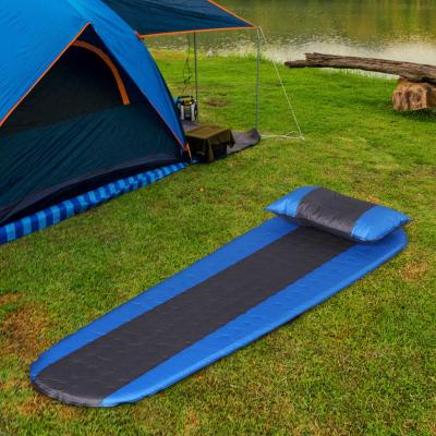 Outsunny® Luftmatraze Aufblasbare Luftbett Kopfkissen Camping Matraze Schlafmatte Pongee