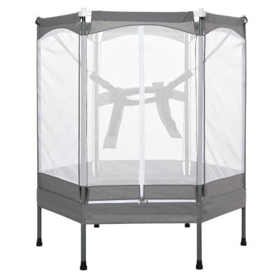 HOMCOM® Kindertrampolin mit Sicherheitsnetz Gartentrampolin Jumper bis 50 kg Metall