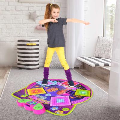 HOMCOM® Tanzmatte Kinder Spielmatte Musikmatte Rutschfest mit Musik Bunt