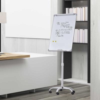 Vinsetto® Whiteboard Magnetisch an Rollen Höhenverstellbar Trocken Abwischbar Stiftablage