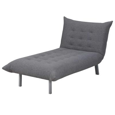HOMCOM® Relaxliege Chaiselongue Schlafsessel mit Schlaffunktion Leinen Grau