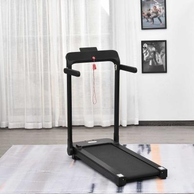 HOMCOM Home Laufband, Fitnessgeräte mit LED Display, Faltbar, Schwarz