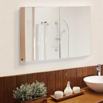 HOMCOM® Spiegelschrank mit LED Leuchtstreifen