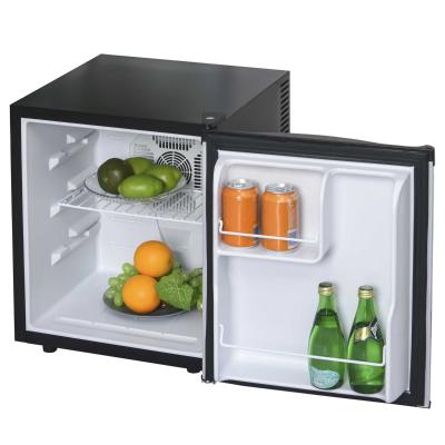 HOMCOM® Kühlschrank Mini-Bar freistehend Getränke 50 Liter 3 Ebenen Schwarz+Silber