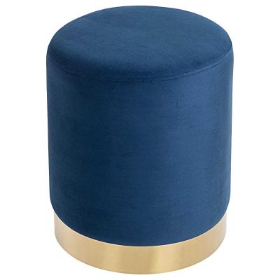 HOMCOM® Hocker Sitzhocker Fußhocker Leinen Blau