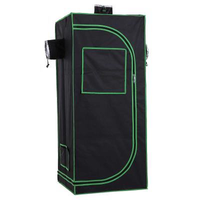 Outsunny® Growbox Growzelt Gewächshaus Pflanz 600D Oxford Tuch Stahl Schwarz+Grün