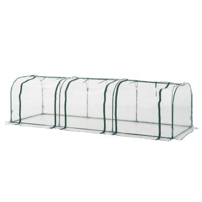 Outsunny PVC Transparent Greenhouse, Steel Frame, L size