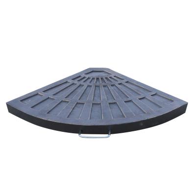 Outsunny 2 Pcs Colophony Fan-Shaped Parasol Umbrella Base