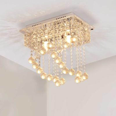 HOMCOM® LAMPA SUFITOWA WISZĄCA ŻYRANDOL kryształowy