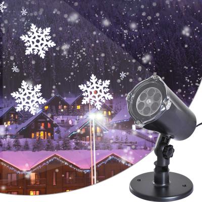 HOMCOM® LED EFEKTY ŚWIETLNE PROJEKTOR ŚWIETLNY PŁATKI ŚNIEGU BOŻE NARODZENIE czarny