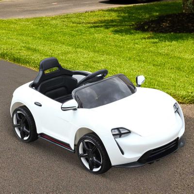 HOMCOM® SAMOCHÓD ELEKTRYCZNY DLA DZIECI Z PILOTEM biały 115 x 65 x 50 cm (DxSxW)