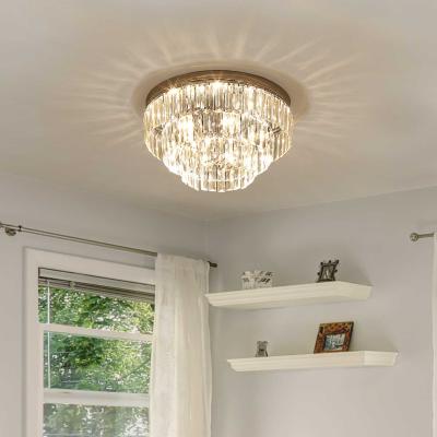 HOMCOM® LAMPA SUFITOWA ŻYRANDOL kryształowy światło 7xE14 40W metal