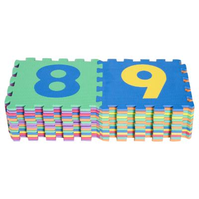HOMCOM DYWANIK DO GRY DLA DZIECKA PUZZLE LICZBY CZĄSTKOWE 28 ELEMENTÓW