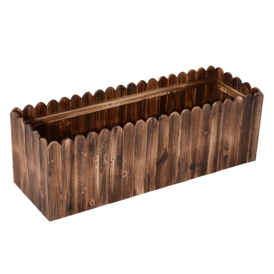 Outsunny Hochbeet Pflanzkasten Holz L120 x W40 x H40cm
