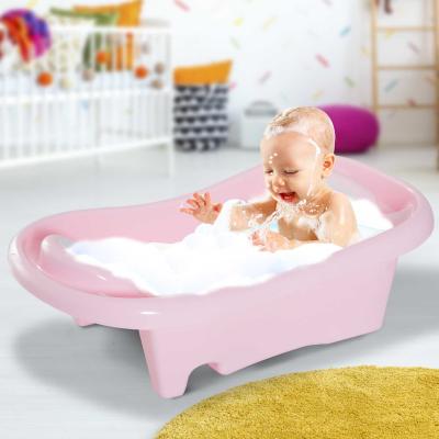 HOMCOM® WANIENKA KĄPIELOWA DLA DZIECI SIEDZENIE 2-POZIOMOWA różowa