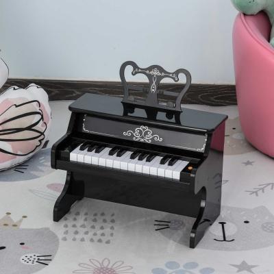 Pianino elektroniczne dla dzieci Pianino mini 25 klawiszy z pulpitem na nuty czarny