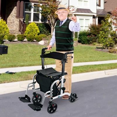 HOMCOM CHODZIK INWALIDZKI BALKONIK REHABILITACYJNY 2 w 1