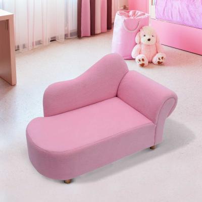 HOMCOM SOFA DZIECIECA MINIFOTEL SZEZLONG różowy