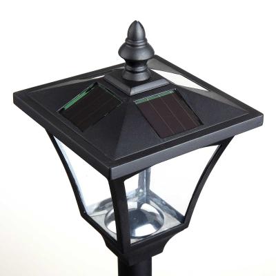 Latarnia Ogrodowa solarna 10 lumenów W120 cm czarna Outsunny