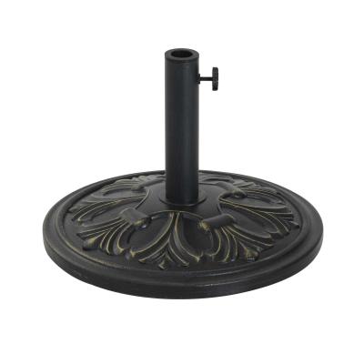 Outsunny® STOJAK PODSTAWA PARASOLA PRZECIWSŁONECZNEGO 13kg Ø35/Ø38/Ø48 mm antyk brąz Ø48 x 34 cm