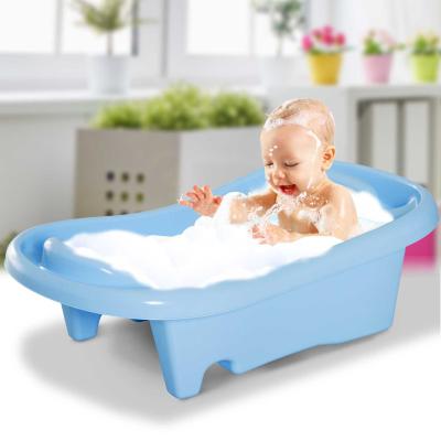 HOMCOM® WANIENKA KĄPIELOWA DLA DZIECI SIEDZENIE 2-POZIOMOWA niebieska