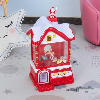Łapacz Automat dla dzieci z zabawkowymi monetami USB dla dzieci w wieku 3-8 lat styl bożonarodzeniowy czerwony