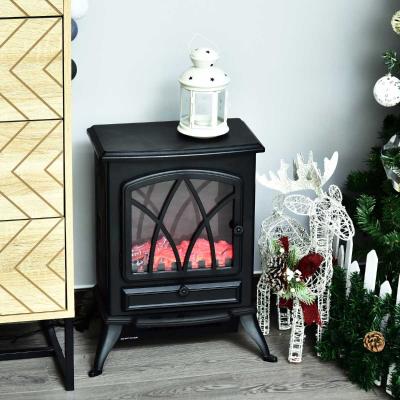 HOMCOM KOMINEK ELEKTRYCZNY 1800W czarny