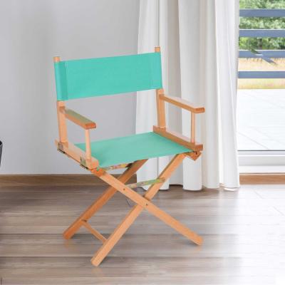 HOMCOM® KRZESŁO OGRODOWE SKŁADANE REŻYSERSKIE 83 CM buk zielone