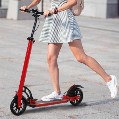 Homcom® Hulajnoga Dziecięca z Amortyzacją Regulacja Wysokości Aluminium Czerwona