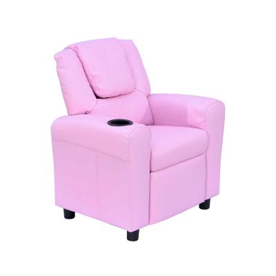 Fotel dziecięcy mini fotel sofa dla dzieci wiek 3-6 lat funkcja leżaka kolor różowy