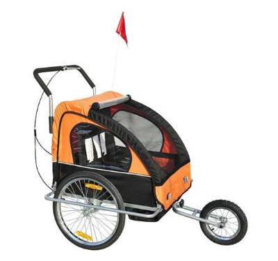 HOMCOM PRZYCZEPA DO ROWERU JOGGER 2w1 pomarańczowa