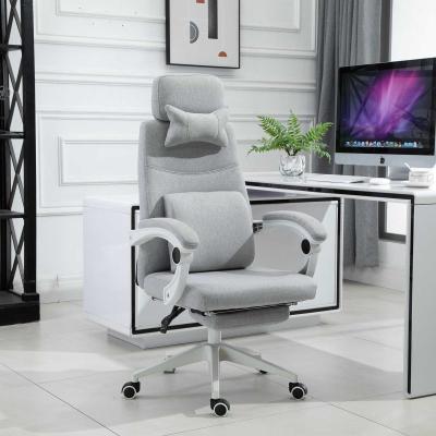 Vinsetto® Fotel Biurowy Gamingowy Ergonomiczny Design Poliester, Pianka MDF Tworzywo