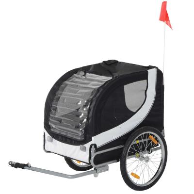 PawHut PRZYCZEPKA ROWEROWA DLA PSA czarna