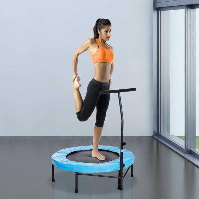 HOMCOM TRAMPOLINA FITNESS OGRODOWA Z UCHWYTEM niebieska
