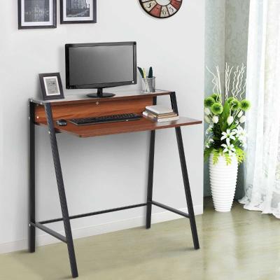 HOMCOM® BIURKO KOMPUTEROWE STÓŁ BIUROWY ROBOCZY Z SZUFLADĄ płyta MDF stal