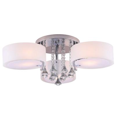 HOMCOM® LAMPA SUFITOWA ŻYRANDOL kryształowy 3xE27 OPRAWA 40W