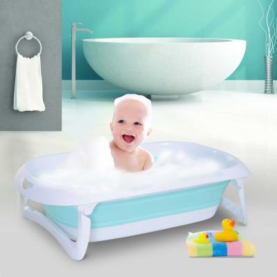 HOMCOM® WANIENKA DLA NIEMOWLĄT ERGONOMICZNA ANTYPOŚLIZGOWA SKŁADANA tworzywo zielona 80 x 48 x 21 cm